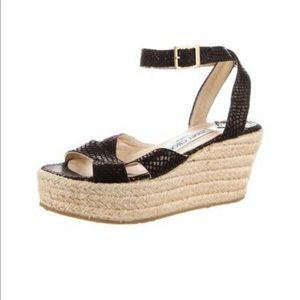 Jimmy Choo Embossed Espadrilles